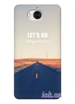 Чехол для Huawei Y5 2017 - Lets go anywhere