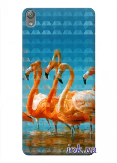 Чехол для Sony Xperia E5 - Необычные птицы