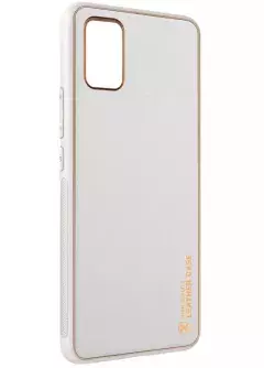 Кожаный чехол Xshield для Xiaomi Redmi Note 10 / Note 10s, Белый / White