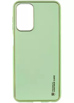 Кожаный чехол Xshield для Xiaomi Redmi Note 10 / Note 10s, Зеленый / Pistachio