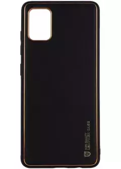 Кожаный чехол Xshield для Xiaomi Redmi Note 10 / Note 10s, Черный / Black