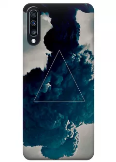Чехол для Galaxy A70s - Треугольник в дыму