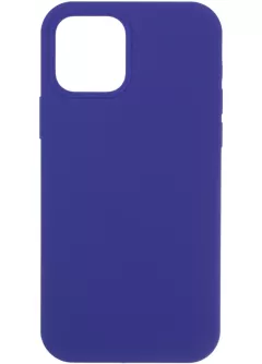 Original Full Soft Case for iPhone 12/12 Pro Violet (Without logo)