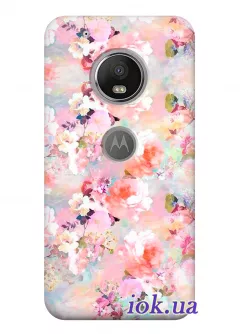 Чехол для Motorola Moto G5 - Акварельные цветы