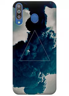 Чехол для Galaxy M30 - Треугольник в дыму