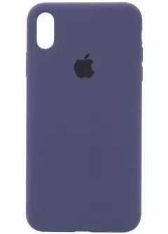 Чехол Silicone Case Full Protective (AA) для Apple iPhone XR (6.1"), Темный Синий / Midnight Blue