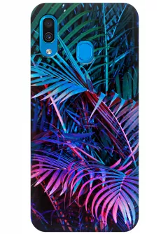 Чехол для Galaxy A30 - Palm leaves