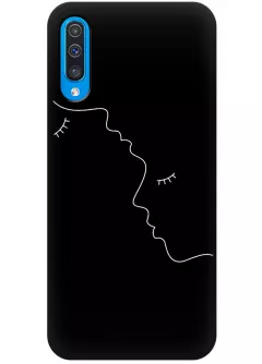 Чехол для Galaxy A50 - Романтичный силуэт