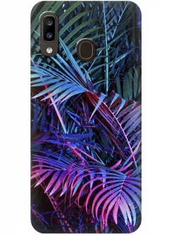 Чехол для Galaxy A20 - Palm leaves