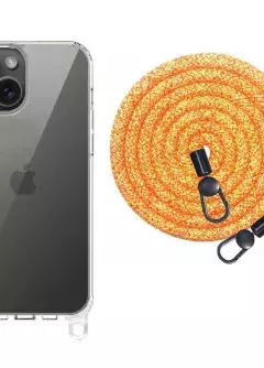 Чехол TPU Transparent with Straps для Apple iPhone 13 || Apple iPhone 14