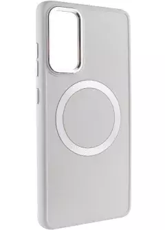 TPU чехол Bonbon Metal Style with MagSafe для Samsung Galaxy S22+, Белый / White