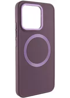 TPU чехол Bonbon Metal Style with MagSafe для Xiaomi 13, Бордовый / Plum