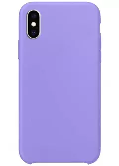 Чехол Silicone Case without Logo (AA) для Apple iPhone XS Max (6.5"), Сиреневый / Dasheen