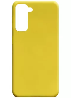 Силиконовый чехол Candy для Samsung Galaxy S21, Желтый