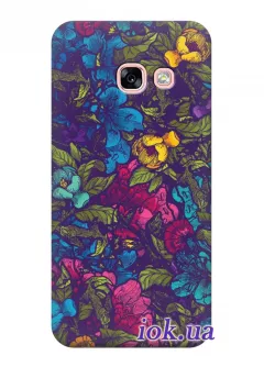 Чехол для Galaxy A7 2017 - Протрясные цветы