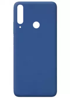 Чехол Silicone Cover Full without Logo (A) для Huawei Y6p, Синий / Navy blue