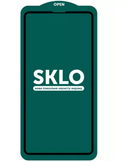 Защитное стекло SKLO 5D (full glue) (тех.пак) для Apple iPhone 13 Pro Max (6.7"), Черный