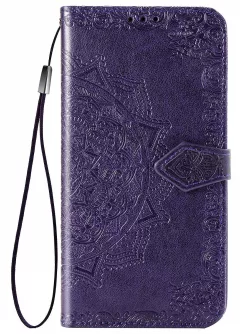 Кожаный чехол (книжка) Art Case с визитницей для Xiaomi Poco M3, Фиолетовый