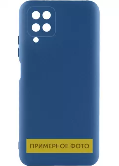Чехол Silicone Cover Lakshmi Full Camera (A) для TECNO Spark 7, Синий / Navy Blue