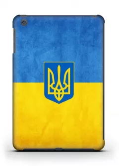 Патриотический чехол на iPad Mini 1/2 с флагом Украины и гербом - Ukraine