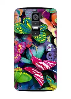 Симпатичный чехол для телефона LG G2 с бабочками