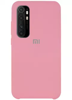 Чехол Silicone Cover (AAA) для Xiaomi Mi Note 10 Lite, Розовый / Light pink