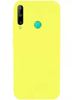 Чехол Silicone Cover Full without Logo (A) для Huawei P40 Lite E / Y7p (2020), Желтый / Flash