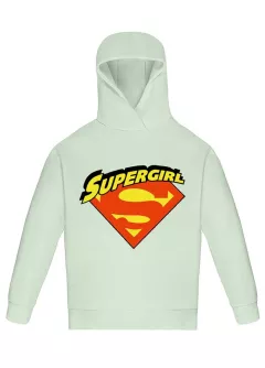 Крутая детская кофта овэрсайз - "Supergirl"