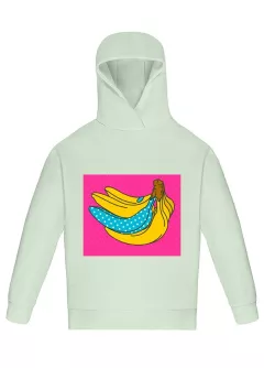 Летний свитшот с прикольным дизайном - яркие бананы