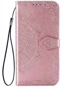 Кожаный чехол (книжка) Art Case с визитницей для TECNO Spark 6 Go, Розовый