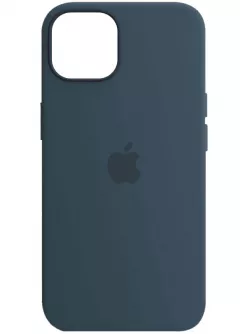 Чехол Silicone case (AAA) full with Magsafe and Animation для Apple iPhone 13 Pro (6.1"), Синий / Abyss Blue