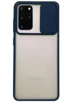 Чехол Camshield mate TPU со шторкой для камеры для Samsung Galaxy S20+, Синий
