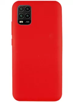 Чехол Silicone Cover Full without Logo (A) для Xiaomi Mi 10 Lite, Красный / Red