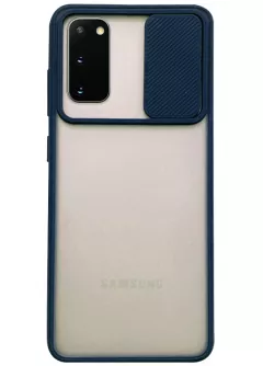 Чехол Camshield mate TPU со шторкой для камеры для Samsung Galaxy S20, Синий