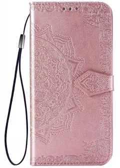 Кожаный чехол (книжка) Art Case с визитницей для TECNO POP 4 LTE, Розовый