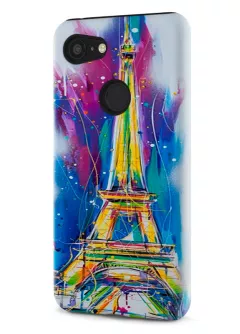 Google Pixel 3 XL гибридный противоударный чехол LoooK с картинкой - Отдых в Париже