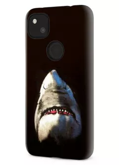 Google Pixel 4A гибридный противоударный чехол LoooK с картинкой - Акула