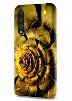 Huawei P20 Pro гибридный противоударный чехол LoooK с картинкой - Золотой цветок