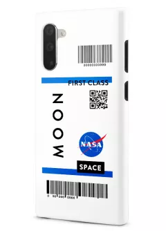 Samsung Note 10 гибридный противоударный чехол LoooK с картинкой - Билет на Луну