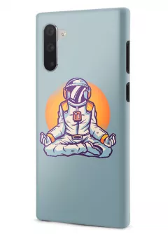 Samsung Note 10 гибридный противоударный чехол LoooK с картинкой - Йога в космосе
