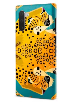 Samsung Note 10 гибридный противоударный чехол LoooK с картинкой - Леопард