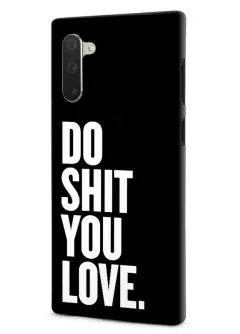 Samsung Note 10 гибридный противоударный чехол LoooK с картинкой - Do what you love