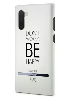 Samsung Note 10 гибридный противоударный чехол LoooK с картинкой - Будь счастлив