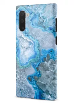 Samsung Note 10 гибридный противоударный чехол LoooK с картинкой - Голубой камень