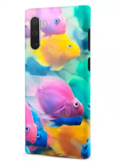 Samsung Note 10 гибридный противоударный чехол LoooK с картинкой - Морские рыбки
