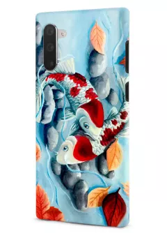 Samsung Note 10 гибридный противоударный чехол LoooK с картинкой - Любовь рыбок