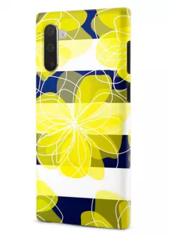 Samsung Note 10 гибридный противоударный чехол LoooK с картинкой - Желтые цветы