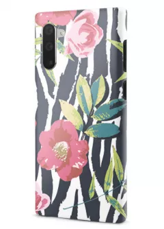 Samsung Note 10 гибридный противоударный чехол LoooK с картинкой - Пастельные цветы