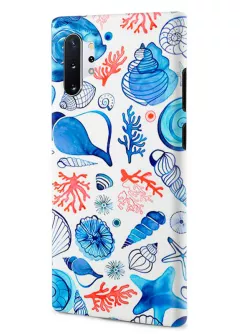 Samsung Note 10 Plus гибридный противоударный чехол LoooK с картинкой - На дне моря