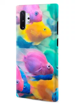 Samsung Note 10 Plus гибридный противоударный чехол LoooK с картинкой - Морские рыбки